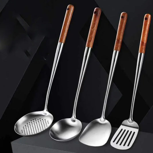 Stainless Steel Wok Utensil Set