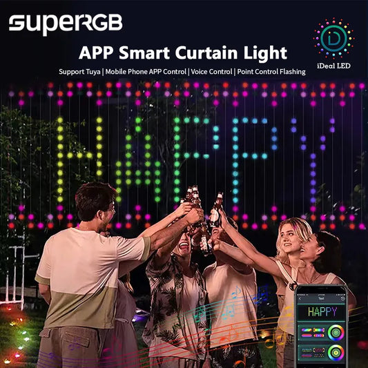 Smart Curtain LED RGB String Light