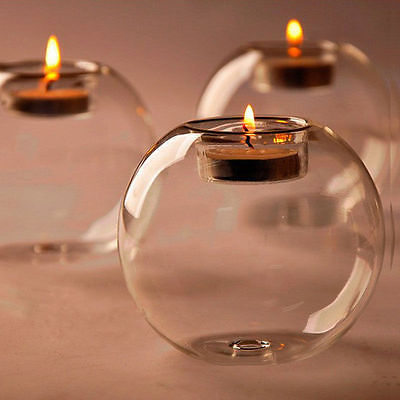 European-style Round Hollow Candle Glass