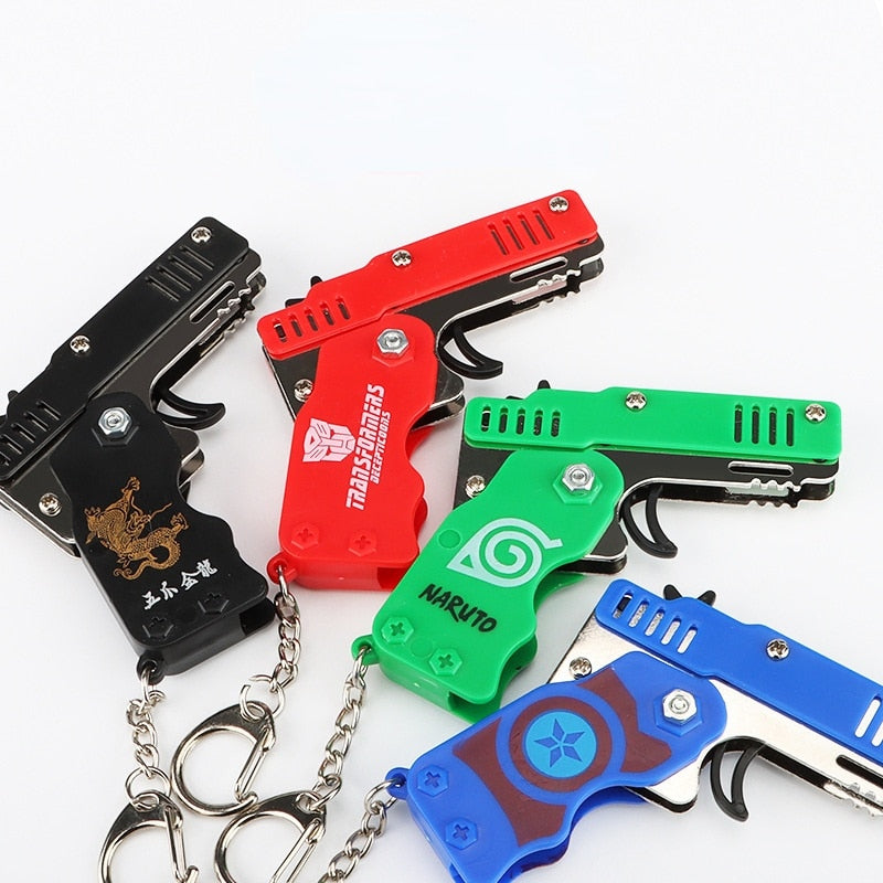 Metal Toy Gun Keychain